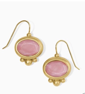 Brighton Pink Moon French Wire Pink Gold Earrings Style JA9327 NWT $98