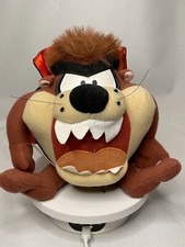 1998 Looney Tunes WB Warner Bros Tasmanian Devil TAZ Plush w/ Black Red Cape ACE