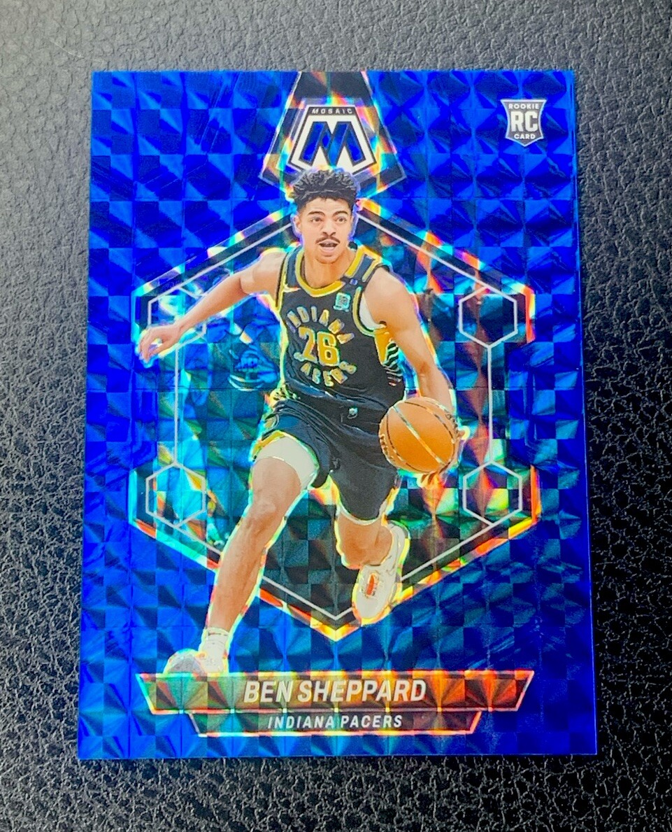 2023-24 Panini Mosaic #244 Ben Sheppard Rookie Blue Mosaic Prizm /199