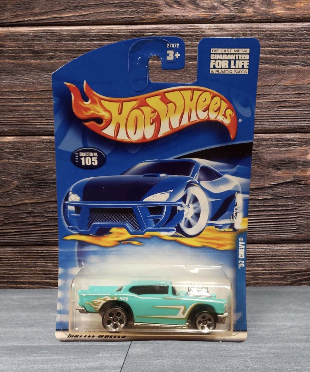 2000 Hot Wheels '57 Chevy #105 (Old Card)
