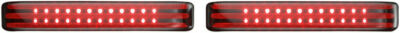 Custom Dynamics ProBEAM Smoke Saddlebag LED Lights Chrome Finish 2040-2279