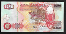 Zambia 50 Kwacha 2009 UNC, Series B/V