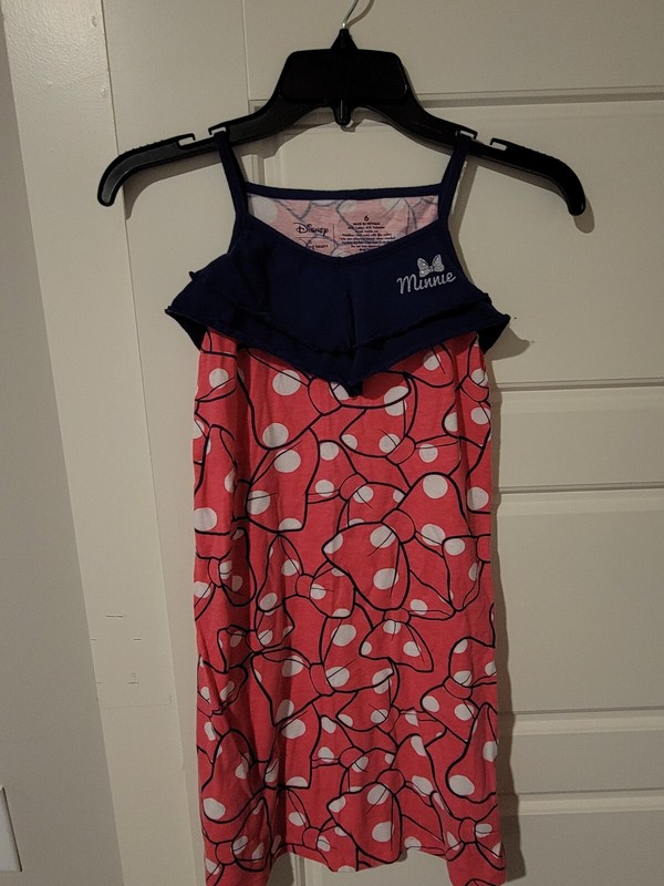 Disney Jumping Beans Minnie Mouse Cover Up Dress Size 6