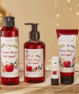 Détails Sur Yves Rocher Gel Douche Gel Lavantcrème Mains Baume Lèvres Pomme Rouge Neufs