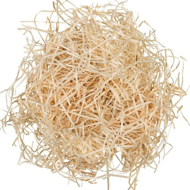 1KG Holzwolle Verpackungswolle Füllmaterial Versandmaterial Polster Geschenkkorb