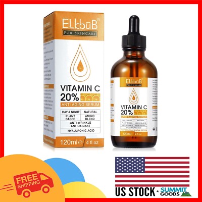 Collagen-Boosting 20% Vitamin C Face Serum with Retinol & Amino Acids - 4 Fl Oz