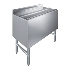 18.5 in. x 30 in. x 33 in. High Stainless Steel Underbar Ice Bin