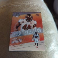 2021 Panini Mosaic Devin White Got Game Insert Silver Mosaic Prizm GG-25 Bucs