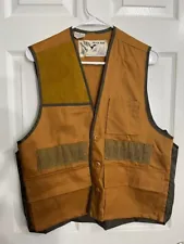 Vintage Duck Bay Hunting Vest – 100% Cotton Duck – Shooting Outdoor Utility Vest