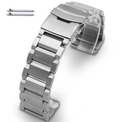 Stainless Steel Metal Links Bracelet 19mm 21mm 23mm 25mm Watch Band #5003