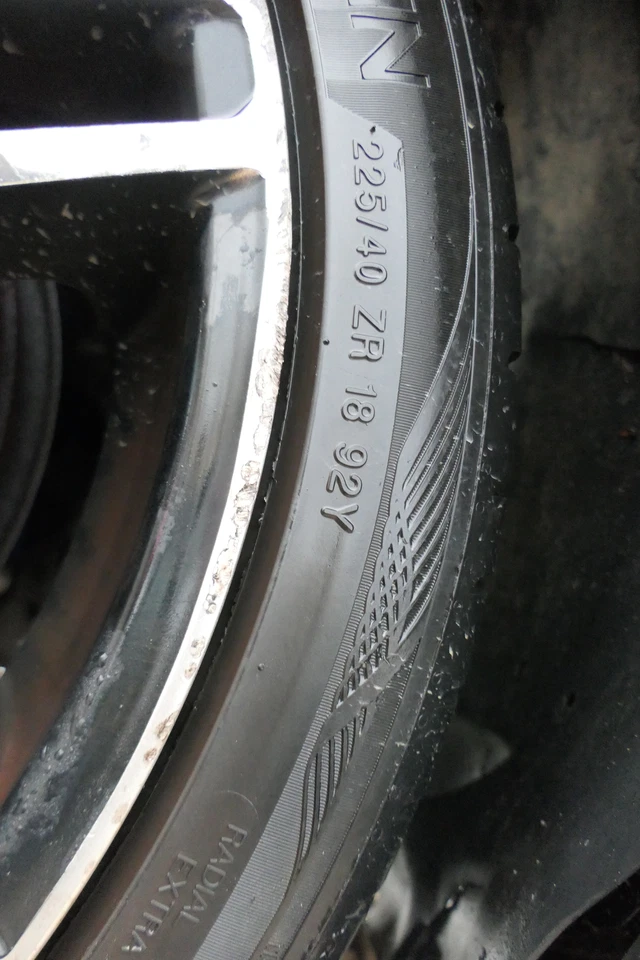 4x 3BG A6 4B Alufelgen Felgen KBA 47855 6-7mm 225/40 RR18 92W Reifen 18 Zoll - Bild 2 von 4