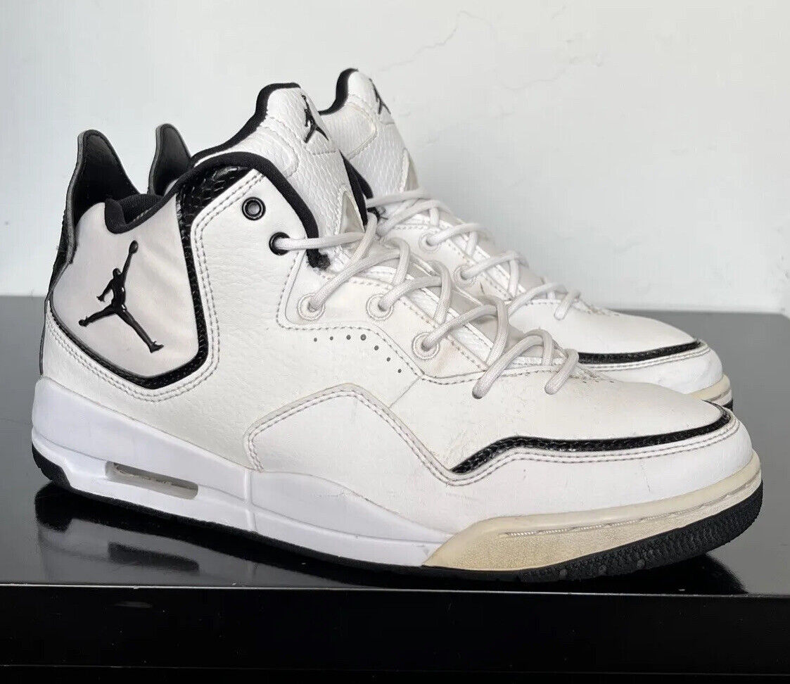 NIKE AIR JORDAN Courtside 23 'White Black' UK size 7.5 NIKE AIR JORDAN Courtside 23 'White Black' UK size 7.5