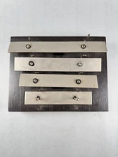 VINTAGE JC DEAGAN RAILROAD DINNER CHIMES 4 PLATE  NEEDS WORK