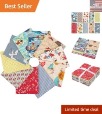 100% Cotton Fat Quarters - 10 Unique Japanese Style Designs for Quilting
