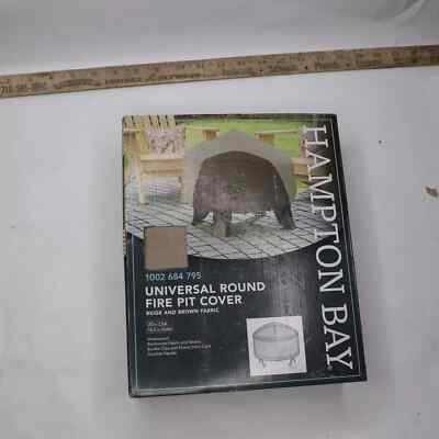 Hampton Bay Round Outdoor Patio Fire Pit Cover 30 in. 1002 684 795