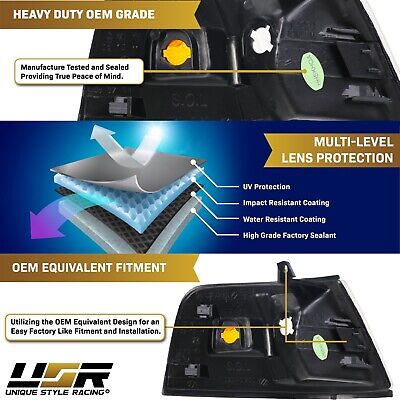 DEPO Chrome / Amber Clear Lens Corner Lights for 1990-1991 DEPO Chrome / Amber Clear Lens Corner Lights for 1990-1991