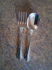 Oneida Oneidacraft Deluxe Stainless CHATEAU Baby Spoon  Fork