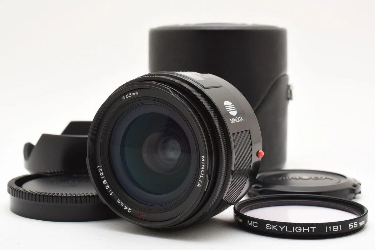 Objectif Minolta AF 24mm F/2.8 Grand Angle (Monture A) Pour Sony + Filtre Skylight