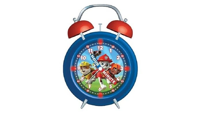 Paw Patrol Light Up Twin Bell time Teacher Alarm Clock - Image 2 of 2