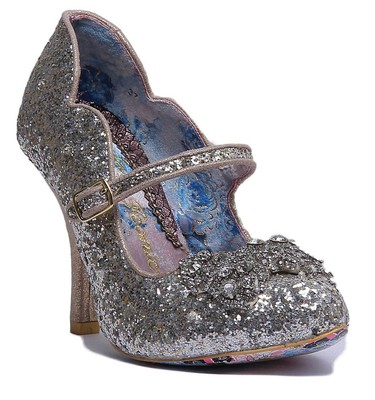 irregular choice shimmer white