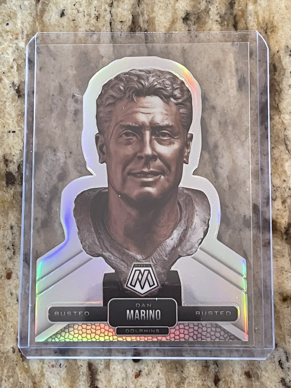 2021 Mosaic Canton Busted Dan Marino Silver Prizm SSP Case Hit Die Cut Dolphins