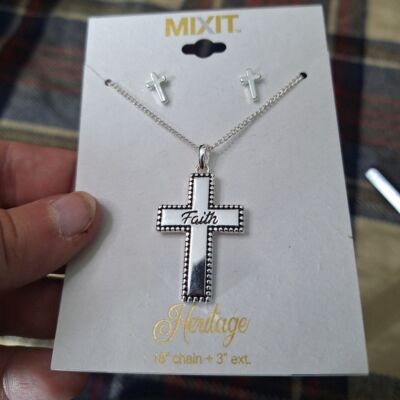 MIXIT INSPIRATIONAL JEWELRY SET NECKLACE WITH EARRINGS GIFT