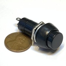 1 Piece Black Latching PUSH BUTTON SWITCH DC 6A N/O normally open on/off