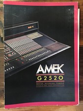 Amek G2520 G 2520 Mixer 24pg Sistema Panoramica Brochure *Originale*