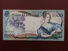 Portugal - banknote /1000 escudos D Maria ll /1967