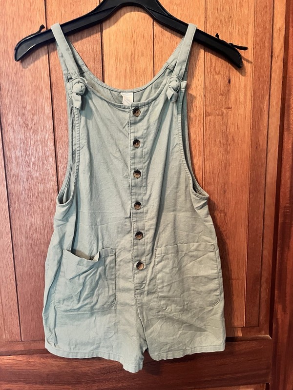 Girls Thereabouts Sage Green Romper Size 10/12