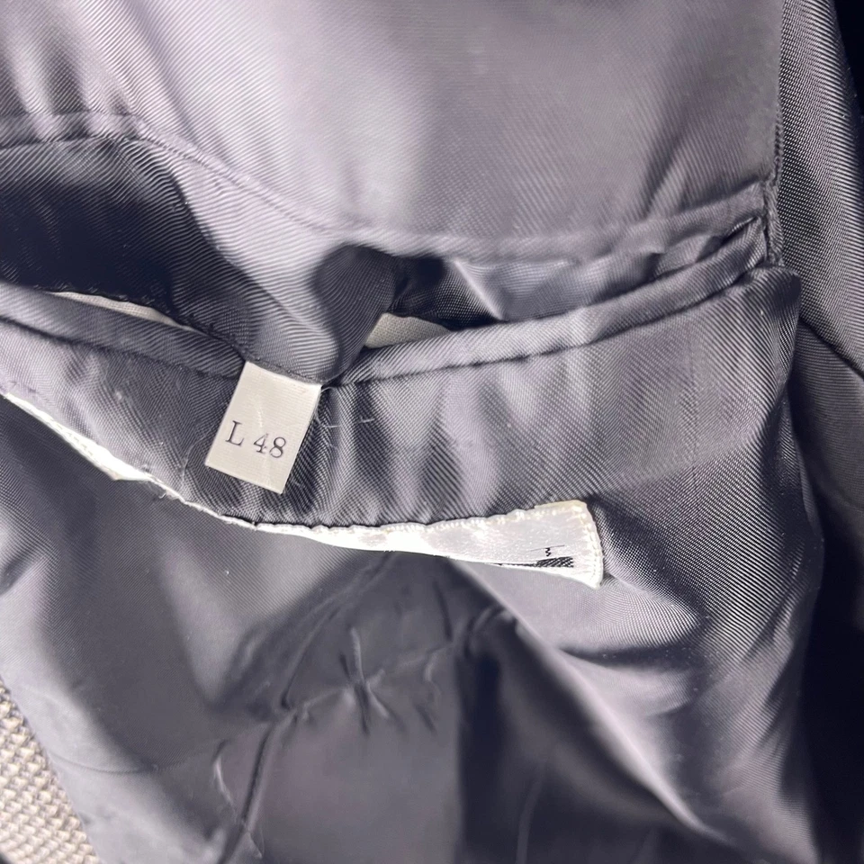 Мужская шерстяная блейзерная куртка Albert Nippon Houndstooth размер L 48 классический крой - Изображение 3 из 4