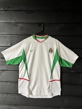 Rare 2004 White/Green Mexico Nike Soccer Jersey Size Men's Medium