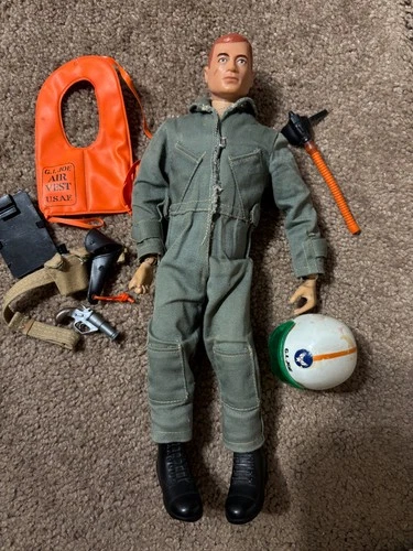 Vintage 1964 GI Joe 12" doll with Scramble outfit Hasbro Patent Pending