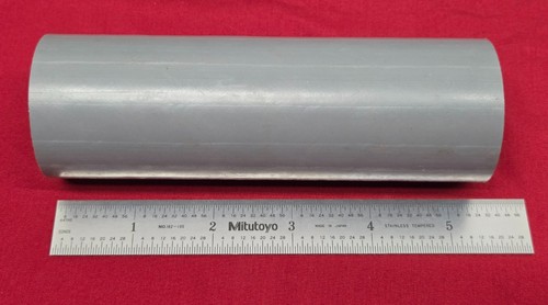 GEHR Plastics Asta rotonda in CPVC, grigio, diametro 1,75" x lunghezza 5,39" - Made in USA - Foto 2 di 4