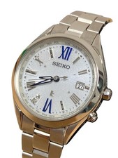 Seiko Lukia Solar Radio Wave Womens Watch Cal 1B35 28mm Elegant wrist 14cm