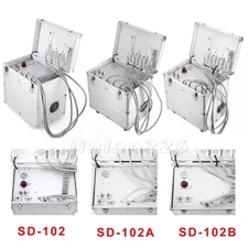 Portable Dental Unit Mobile Delivery Air Compressor Syringe Suction System 4H