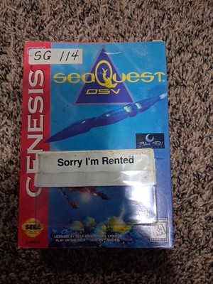 Sea Quest DSV (Sega Genesis, 1994) Complete In Cardboard Box CIB 
