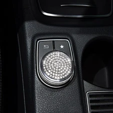 Rhinestone Multimedia Controller Knob Accessories For Mercedes Benz Cover Trim