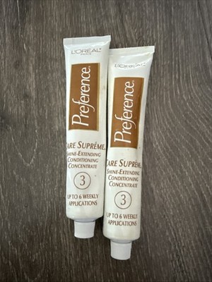 L'Oreal Preference Care Supreme Weekly Continual Conditioner Lot of 2 1.8 oz