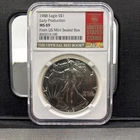 1988 SILVER EAGLE NGC MS69 EARLY PRODUCTION FROM US MINT SEALED BOX REDBOOK LABL