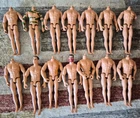 x14 Hall of Fame 1990s GI Joe Soldier 12" Naked Figures No Heads Mixed Lot