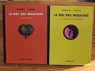Lot BD dédicace Mezzo ex libris T1 T2 le roy des mouches