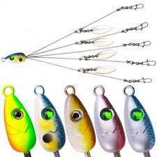 5PCS Alabama Rigs 5 Arms 4 Blades Umbrella Rig Fishing Lure 22cm Bait Kit Tackle