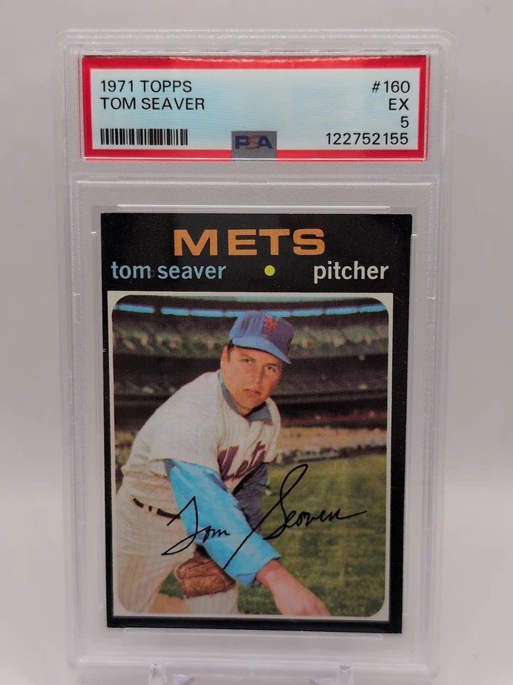Topps #160 1971 Tom Seaver PSA 5 🔥 Foto 3 de 4