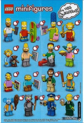 Lego 71005 minifigures Simpsons Series 1