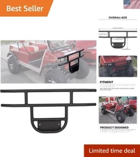 Matte Finish Alloy Steel Brush Guard for Club Car DS Models - Stylish Protection