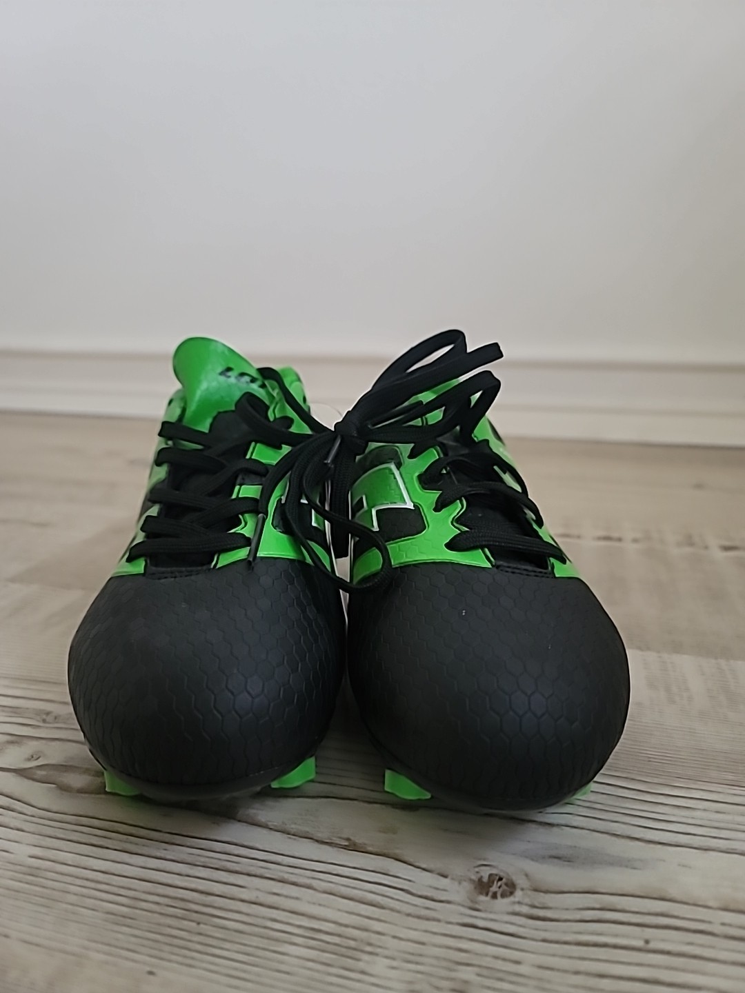 Scarpe da calcio Lotto Maestro ragazzo taglia 5 nere e verdi