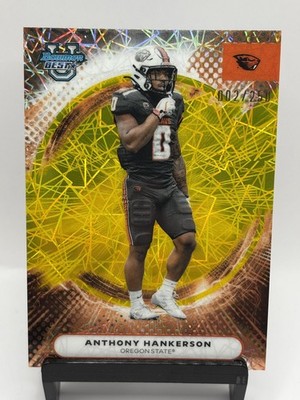 2025 Bowman University Best #61 Anthony Hankerson Yellow Lazer #/250 RC OSU