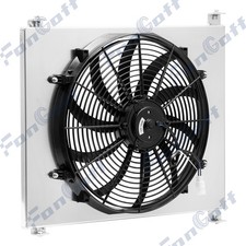 Radiator Aluminum Shroud Fan Fit 1930-1932 Ford Grill Shells Hot Rod Chevy V8.