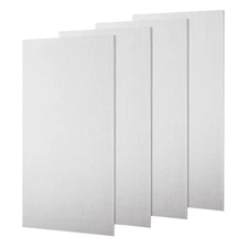 4 Pack 6061 T651 Aluminum Sheet Metal 6 X 12 X 1/16 Inch Flat Plain Thin Metal